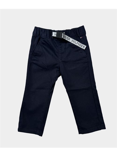 Pantalone blu in cotone TOMMY HILFIGER | KB0KB0820DW5